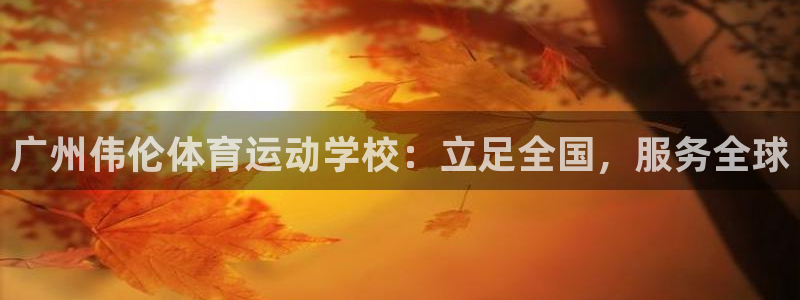 JJB竞技宝官方正版app神州:广州伟伦体育运动学校:立足全